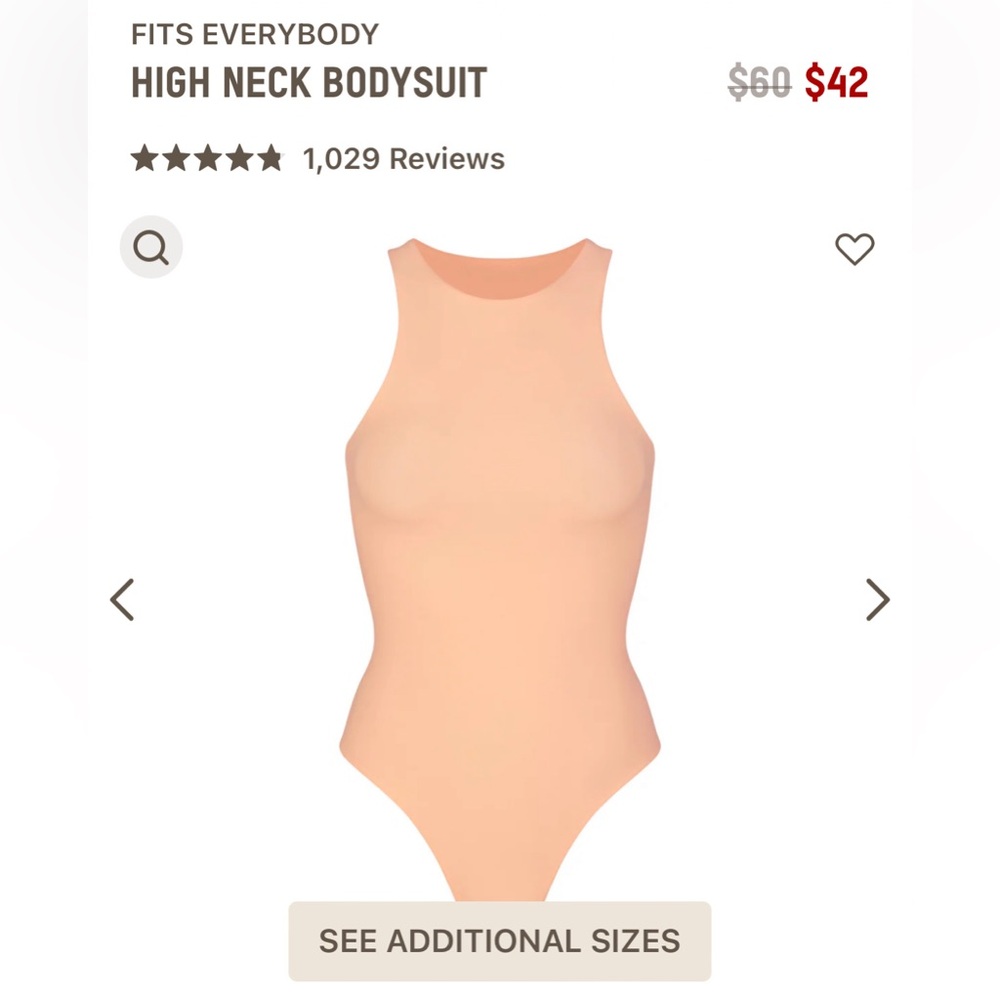 Skims Bodysuit Size XL